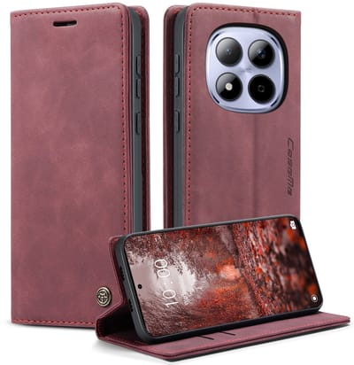 CaseMe Hoesje - Geschikt voor Xiaomi Redmi Note 15 Pro 5G Hoesje - CaseMe 013 Book Case - Bordeaux