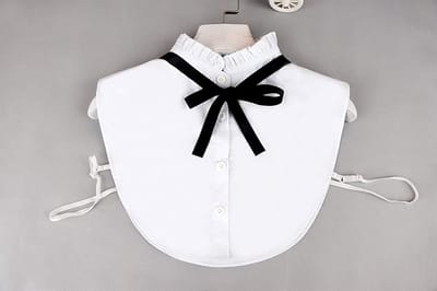Dailygoods- Nepkraag Elegante Dames - Afneembare Kraag - Verstelbare Band - Katoen - Geschikt voor Vrouwen - Comfortabel en Formeel - Blousekraag
