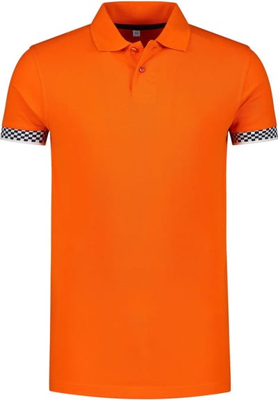 Formule 1 Polo Oranje - Maat XL - Sport F1 Grand Prix Autorace Race