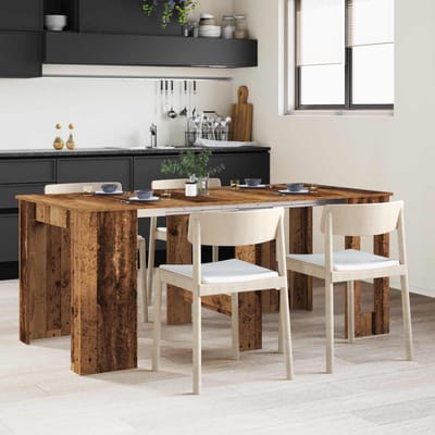 vidaXL - Eettafel - 180 - x - 85 - x - 75 - cm - Bewerkt - hout - Oud - hout - Rechthoekig