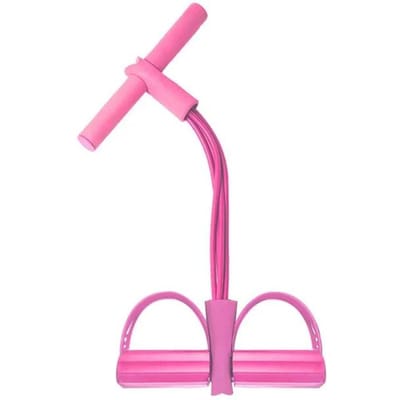 Corde Élastique Bandes Multi-Fonctions Conçues Pour Les Exercices de Fitness Bande Élastique Bandes de Résistance Maison 4 Tubes Extracteur à Pédale Élastique Haute Qualité rose