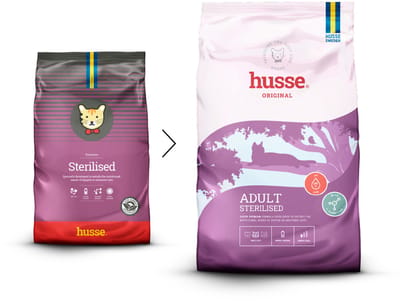 Husse Exclusive Katt Sterilised - Kattenvoer Droog, Kattenvoeding Droog, Kattenbrokken - Gesteriliseerd & Gecastreerd - 7 kg