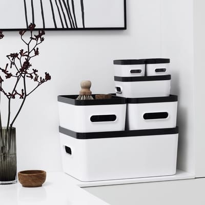 SmartStore - Compact Opbergbox M Deksel - Kunststof - Wit