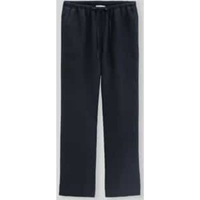 straight fit linnen broek van puur linnen