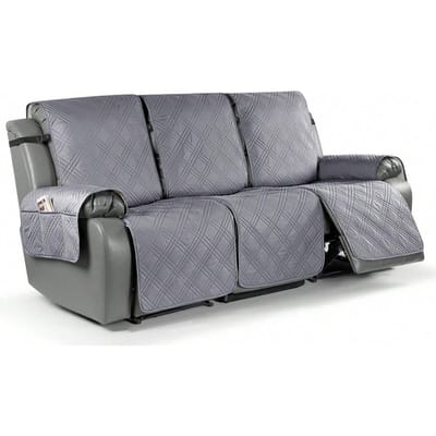 Antislip Fauteuil Bankhoezen 3-zits Elastische Band Bankhoezen Wasbare Meubelbeschermer voor Slaapkamer, Kantoor, Woonkamer