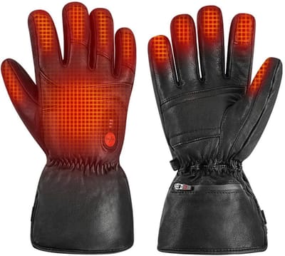 Elektrische Verwarmde Handschoenen Winter – Maat L – Oplaadbare Waterdichte Motorhandschoenen met Touchscreen voor Skiën, Fietsen, Wandelen, Jagen & Outdoor – Warme Thermohandschoenen tegen Koude Handen
