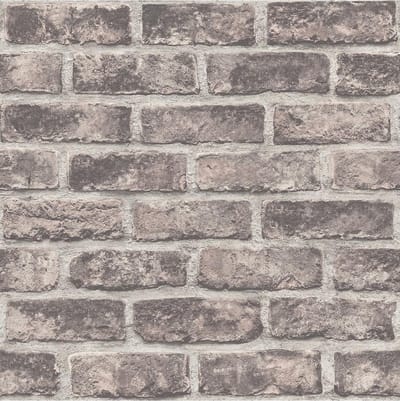 DUTCH WALLCOVERINGS Behang bakstenen bruin