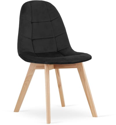 BORA Velvet Design Stoelen – Set van 4 – Donkergroen Fluweel – Scandinavisch Design – Beukenhouten Poten – Max. 120 kg