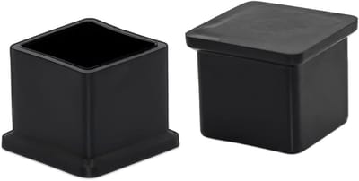Stoel Vloerbeschermers - Meubelvoet Doppen - Vloeren Beschermen - Antislip PVC - 20 x 20 mm - Zwart