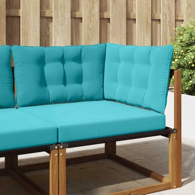 vidaXL - Buitenbankkussen - Polyester - Turquoise - 68,5 - x - 68,5 - cm