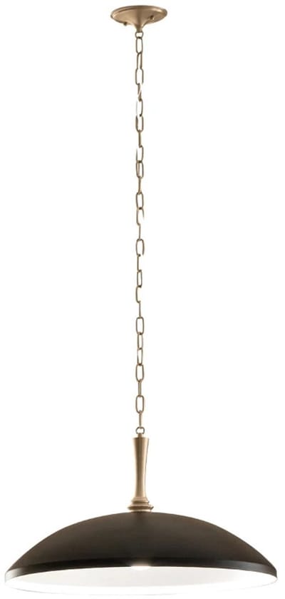 Kichler LED Hanglamp Delarosa | 1X E27 Max 60W | Black & Champagne Bronze