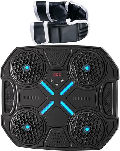 Boks Machine - Muziek Boks Trainer - Thuis Fitness - Zonder Boren - 32x28x5.5cm - Multicolor