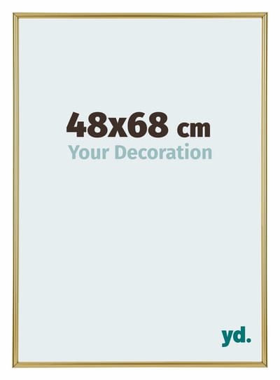 Your Decoration - Puzzellijst 48x68 cm - Goud - Puzzellijst 500-1000 stukjes - Kunststof Fotolijst - Annecy