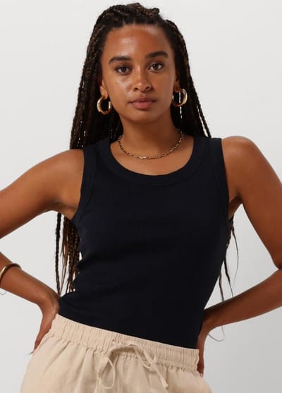 INWEAR Dagnaiw Tank Tops & T-shirts Dames - Shirt - Donkerblauw - Maat XS