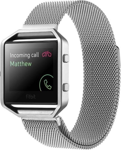 watchbands-shop.nl Milanees bandje - Fitbit Blaze - Zilver