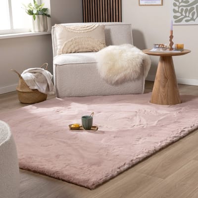NATURL. Zacht Hoogpolig vloerkleed - Comfy Supreme Roze - 160x230cm
