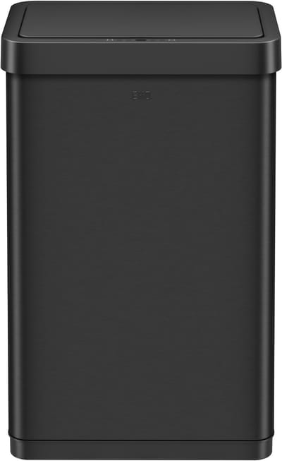 EKO - Mirage X Sensor Bin 80 liter - Stainless steel - Mat zwart - Prullenbak