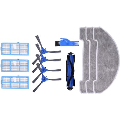 Kit d'aspirateur robot avec brosse latérale, chiffon, filtre, brosse principale pour Proscenic 850T Clean Suits