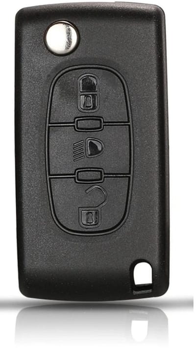 XEOD Autosleutelbehuizing - sleutelbehuizing auto - sleutel - Autosleutel / Geschikt voor: Peugeot 3 knops VA2 CE0536