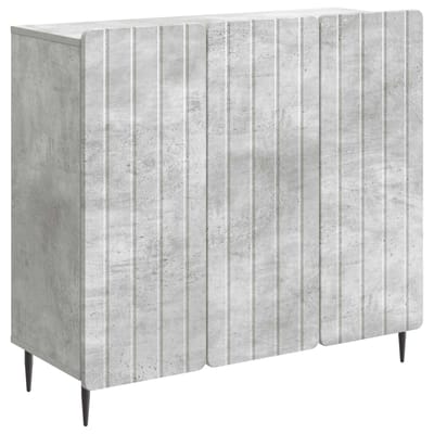 vidaXL - Dressoir - Betongrijs - 89 - x - 34,5 - x - 82 - cm - Bewerkt - hout