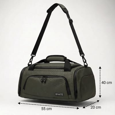 ByMetz 55x40x20 Handbagage Reistas Rugzak - Waterdicht 3-WAY - Olive