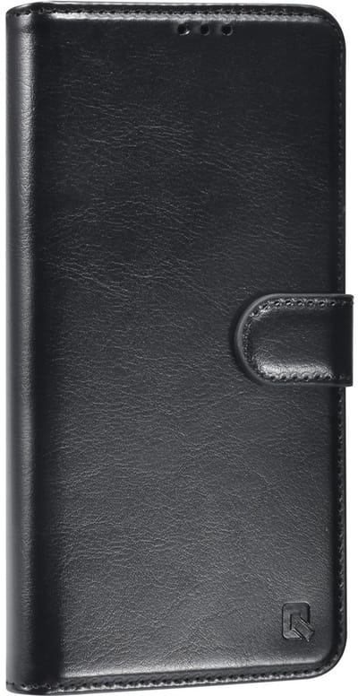 TUNIQ Back cover - Galaxy S24 FE - Zwart - Wallet-case met pasjeshouder en magneetsluiting