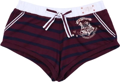 Maroon HARRY POTTER gestreepte shorts