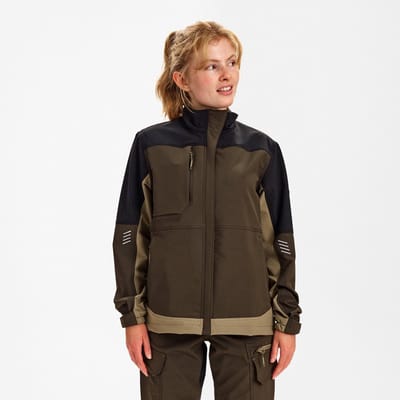 Engel Entire werkjack met 4-weg stretch voor dames 1341-234 - Forest Green / Black - M