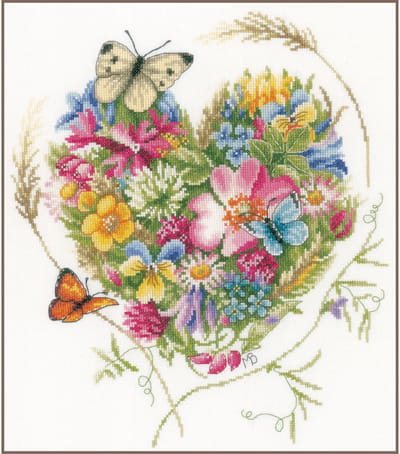 Lanarte - Telpakket kit - Bloemenhartje - PN-0169960