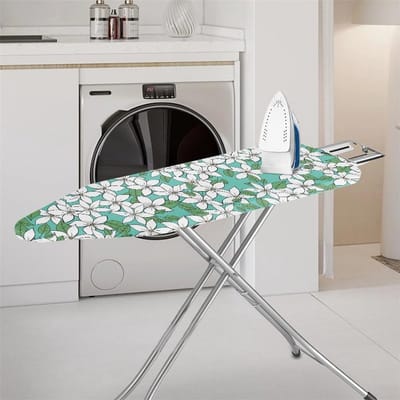 Strijkplankhoes - Strijkhoes Elastisch - Efficiënt Strijken - Warmtebestendig Polyester - 132-139x33-40cm - Wit