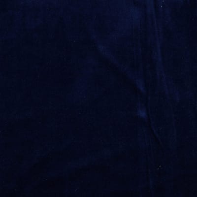 10 meter Nicky velours stof - Marineblauw - 150cm breed
