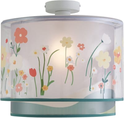 QAZQA harrie - Voor kinderen Plafondlamp - 1 lichts - Ø 35 cm - Wit - Kinderkamer