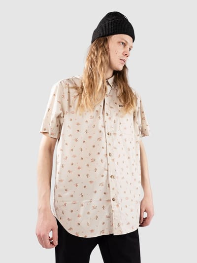 Columbia Rapid Rivers™ Printed Overhemd Met Korte Mouwen Beige M Man