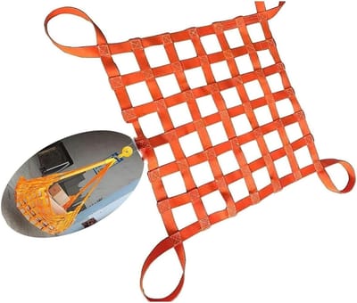Hefnet Zwaar - Lading Net - Veilig Transport - Hoge Laadcapaciteit - 3x3 Meter - Zwart