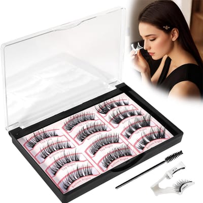 Magnetische Wimpers - Wimperkruller en Wimperborstel - Herbruikbaar - Geen Lijm - 12 Stuks