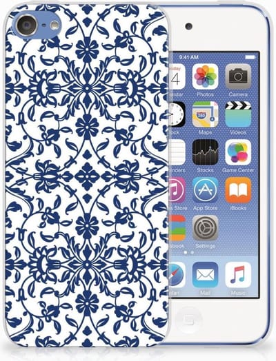 Back Cover voor Apple iPod Touch 5 | 6 TPU Case Flower Blue