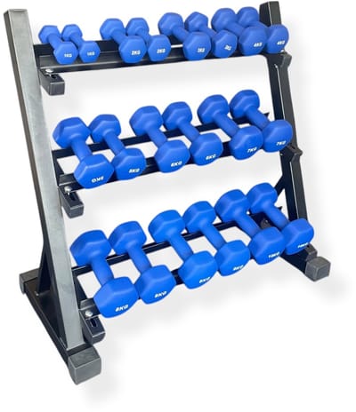 Padisport Dumbell set met rek - dumbell set met houder - dumbell rek - halterrek - dumbell opbergrek