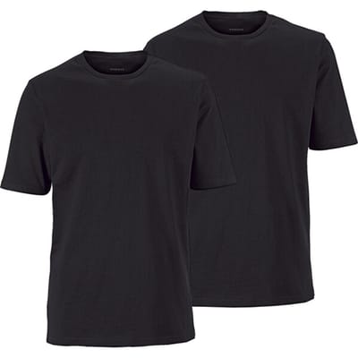 Babista herren T-Shirts, Set Van 2 - 48/50 - zwart - Plus Size