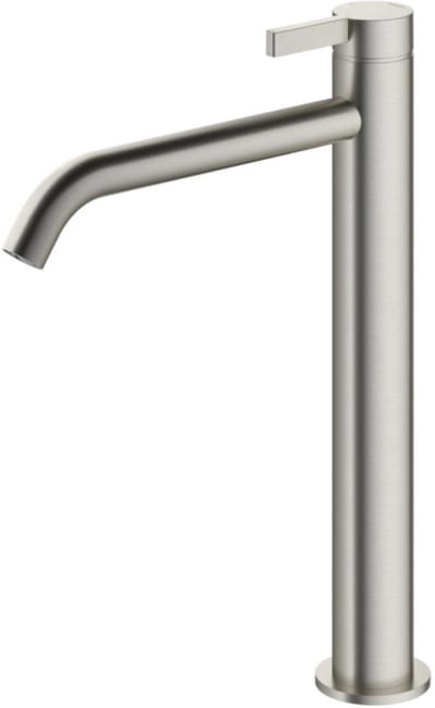 Hotbath Ace - Wastafelmengkraan - zonder Waste - Hoog - Geborsteld Nikkel - Opbouw - Messing - V01