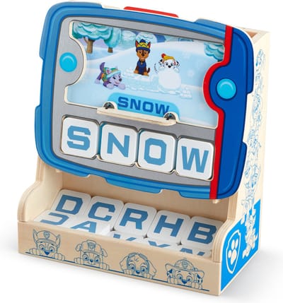 Melissa & Doug PAW Patrol Houten puppy tablet - Kijken & Spellen - Houten speelgoed - Ontwikkelingsspeelgoed speelgoed voor kinderen - 3+ - Cadeau voor jongen en meisje