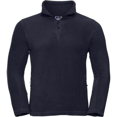 Russell Heren 1/4 Ritssluiting Outdoor Fleece Top (Franse marine)