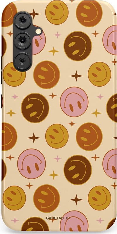 Casetastic Hoesje Geschikt voor Samsung A34 (5G) - Stijlvolle Beschermende Duo-layer Case - Geluk