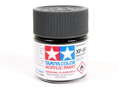 Tamiya Hobbyverf Acrylverf - XF-69 NATO Black - Matt - Acryl - 23ml Verf potje - 23 ml