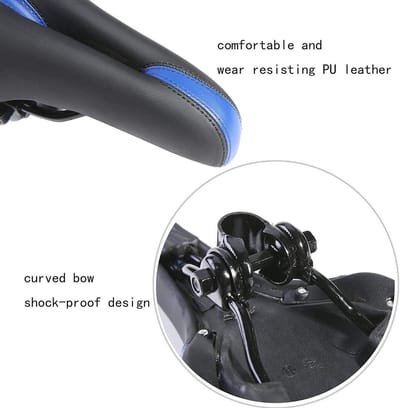 Comfortabel en Ergonomisch Fietszadel voor Mountainbikes - Gel Inleg, Ademend en Zacht