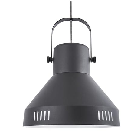 Leitmotiv Hanglamp Tuned - IJzer Zwart - 35x35cm