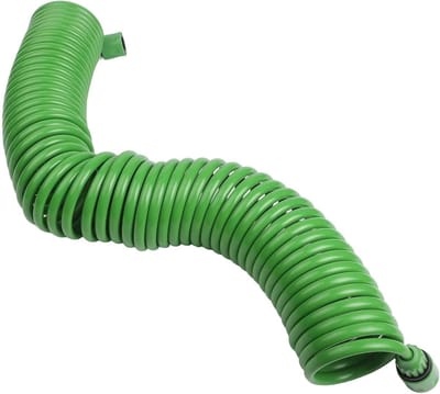 Tuinslang - Flexibele waterslang - Bloemen besproeien - Veerbelaste spiraal - 15 meter - Groen