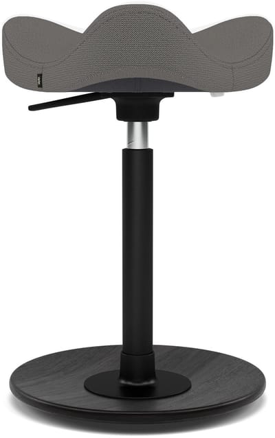 Varier Stokke Move Compact zadelkruk, Donkergrijs/Zwart Revive - ergonomisch