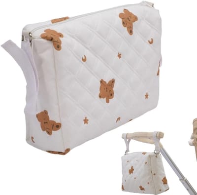 Ruime en Geïsoleerde Kinderwagen Tas met Schouderriem en Bekerhouder - Perfecte Organizer voor Kinderwagens en Opbergtas voor Babybenodigdheden