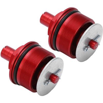 2 Stuks Voorspanning Vorkdop Metaal Voor Schokdemper Verstellers Buis Bouten Afdekkingen Dop voor CB400 Rood rood