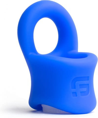 Sport Fucker - Baller - Cockring en Ballstretcher - Siliconen - Blauw